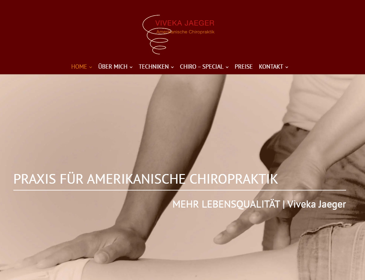 Viveka Jaeger - Amerikanischer Chiropraktiker